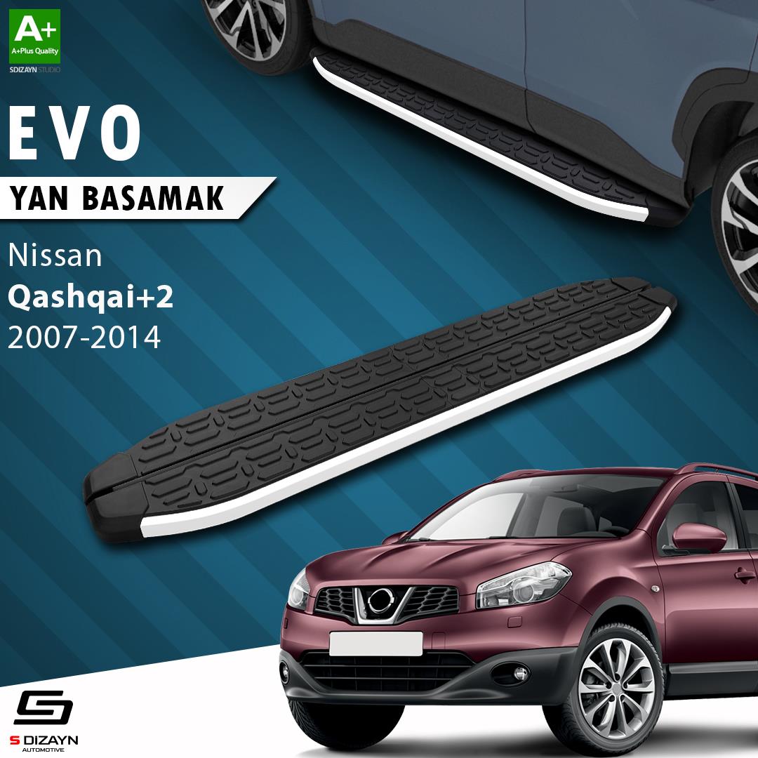 S-Dizayn Nissan Qashqai +2 Evo Aluminyum Yan Basamak 183 Cm 2007-2014 A+ Kalite