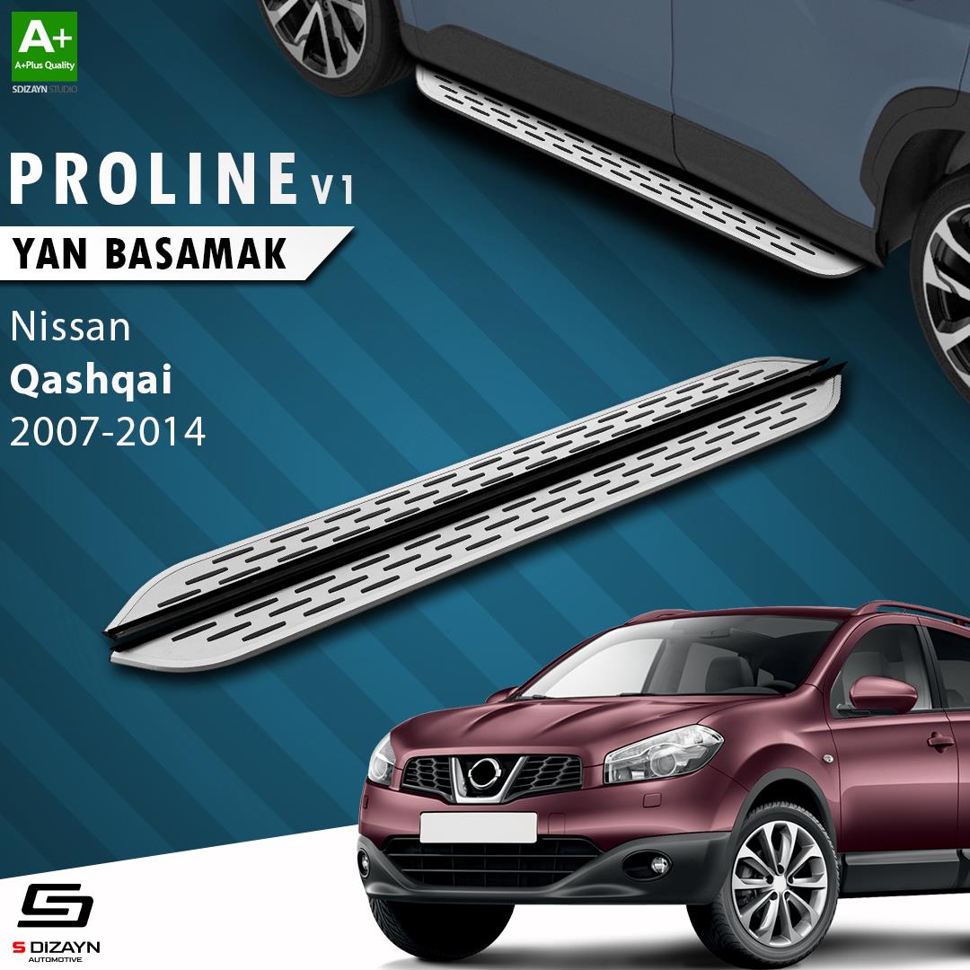 S-Dizayn Nissan Qashqai OEM Still Pro V1 Aluminyum Yan Basamak 173 Cm 2007-2014 A+ Kalite