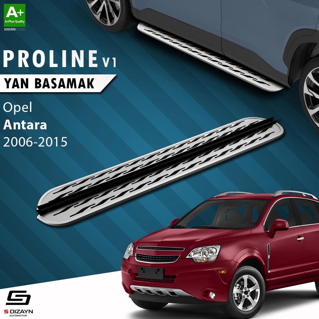 S-Dizayn Opel Antara OEM Still Pro V2 Aluminyum Yan Basamak 183 Cm 2006-2015 A+ Kalite