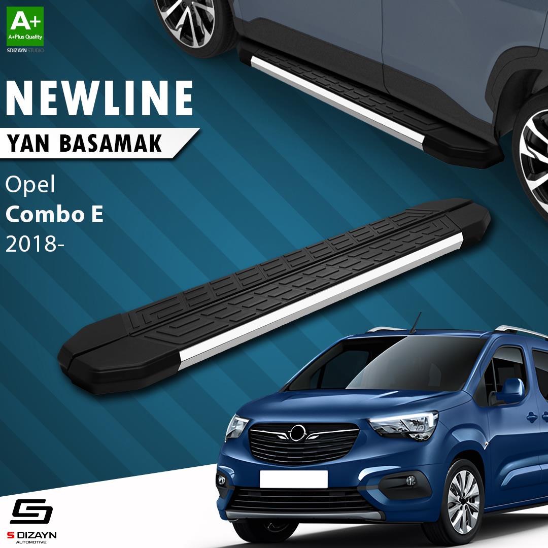 S-Dizayn Opel Combo E NewLine Krom Yan Basamak 203 Cm 2018 Üzeri A+ Kalite
