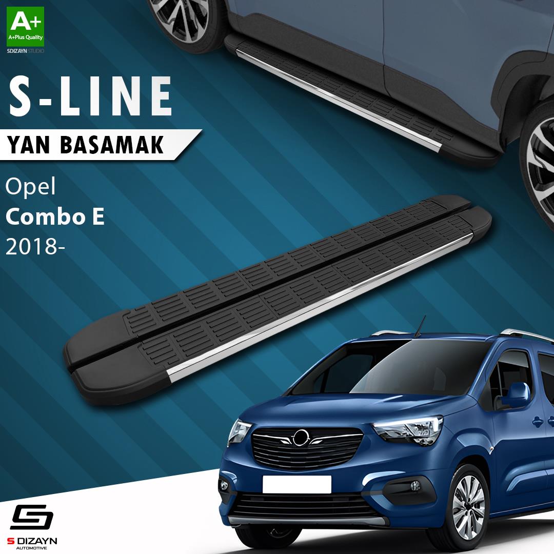 S-Dizayn Opel Combo E S-Line Krom Yan Basamak 203 Cm 2018 Üzeri A+ Kalite