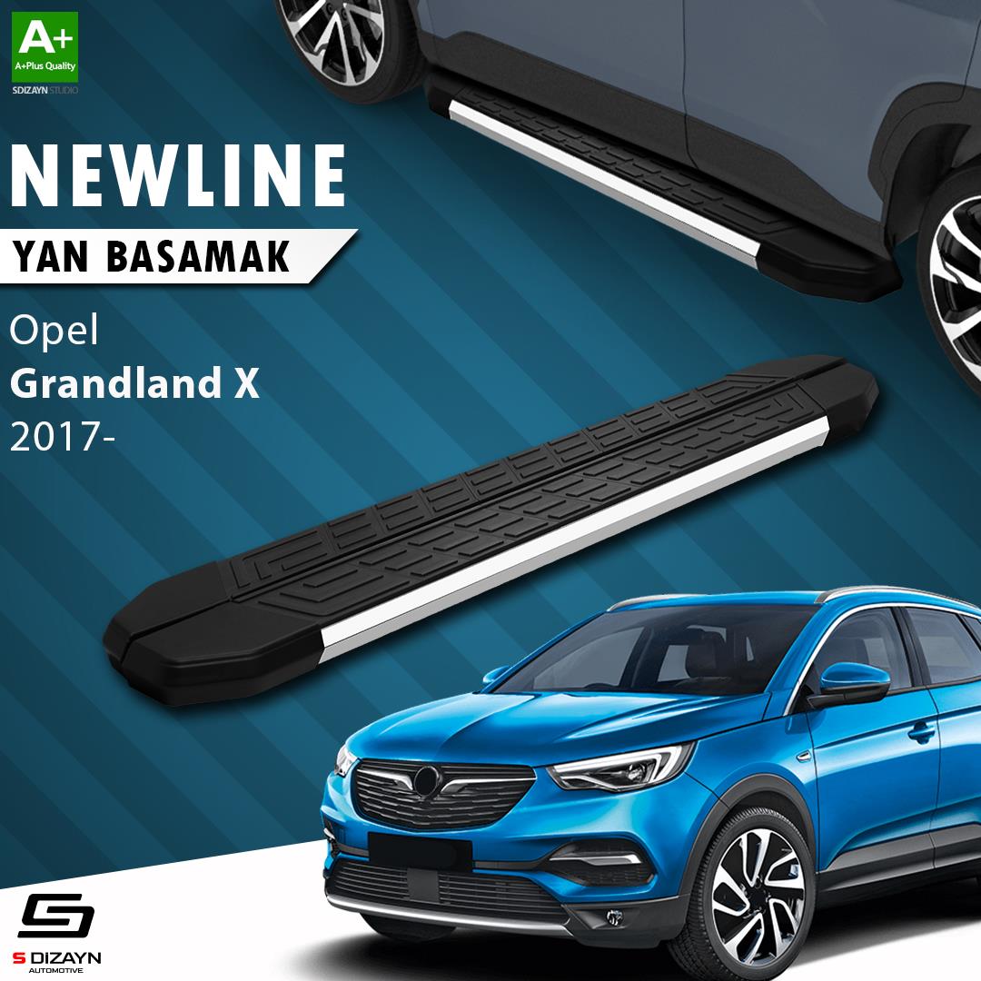 S-Dizayn Opel Grandland X NewLine Krom Yan Basamak 183 Cm 2017-2024 A+ Kalite