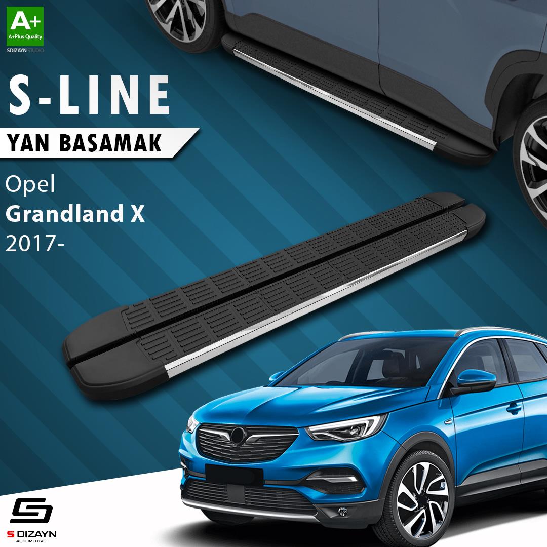 S-Dizayn Opel Grandland X S-Line Krom Yan Basamak 183 Cm 2017-2024 A+ Kalite