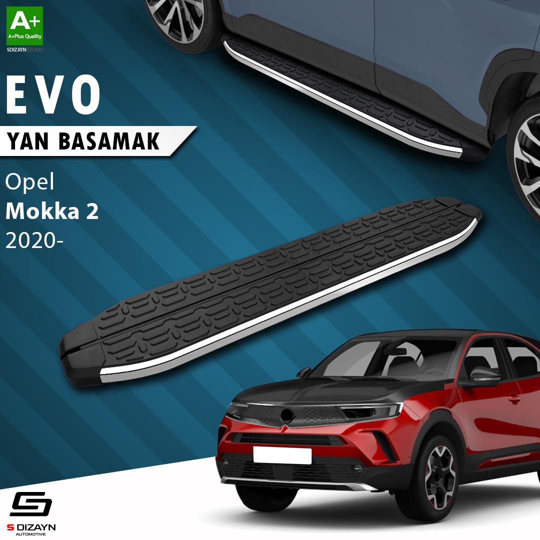 S-Dizayn Opel Mokka 2 Evo Krom Yan Basamak 173 Cm 2020 Üzeri A+ Kalite