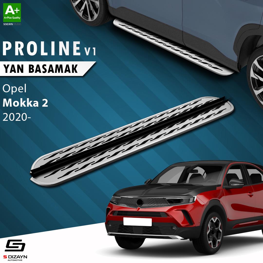 S-Dizayn Opel Mokka 2 OEM Still Pro V2 Aluminyum Yan Basamak 173 Cm 2020 Üzeri A+ Kalite