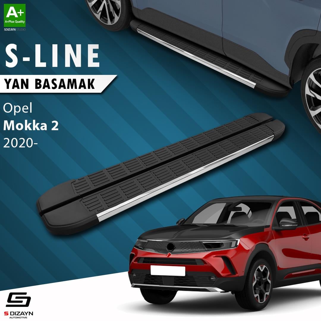 S-Dizayn Opel Mokka 2 S-Line Krom Yan Basamak 173 Cm 2020 Üzeri A+ Kalite