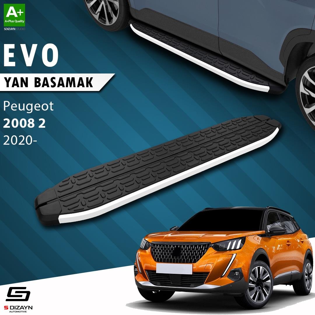 S-Dizayn Peugeot 2008 2 Evo Aluminyum Yan Basamak 183 Cm 2020 Üzeri A+ Kalite