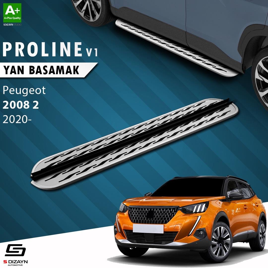 S-Dizayn Peugeot 2008 2 OEM Still Pro V2 Aluminyum Yan Basamak 183 Cm 2020 Üzeri A+ Kalite