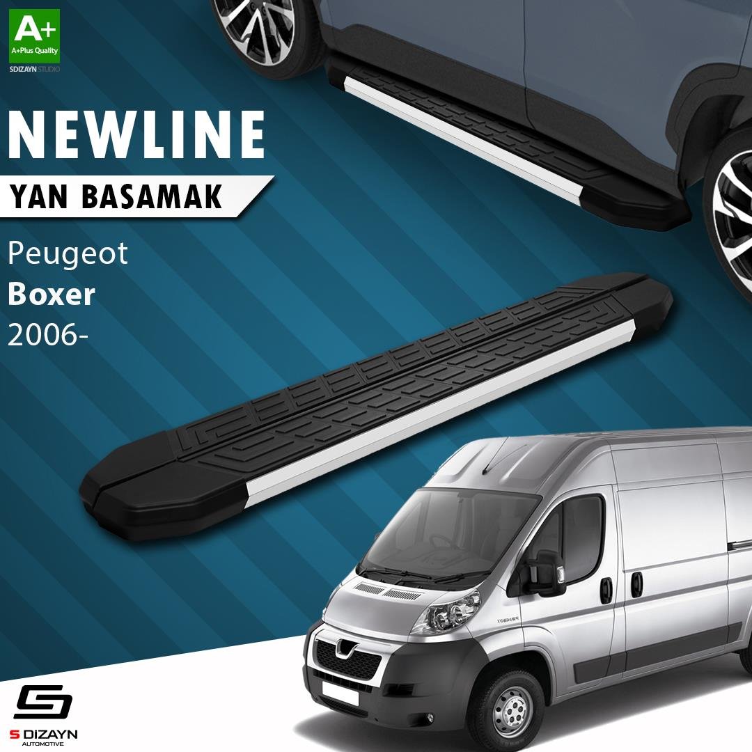 S-Dizayn Peugeot Boxer 3 Uzun Şase NewLine Aluminyum Yan Basamak 313 Cm 2006 Üzeri A+ Kalite