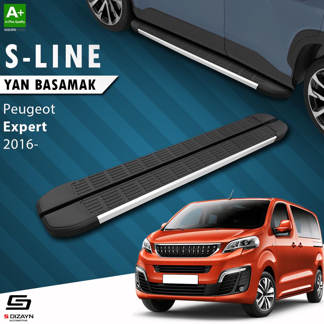 S-Dizayn Peugeot Expert 3 Uzun Şase S-Line Aluminyum Yan Basamak 243 Cm 2016 Üzeri A+ Kalite