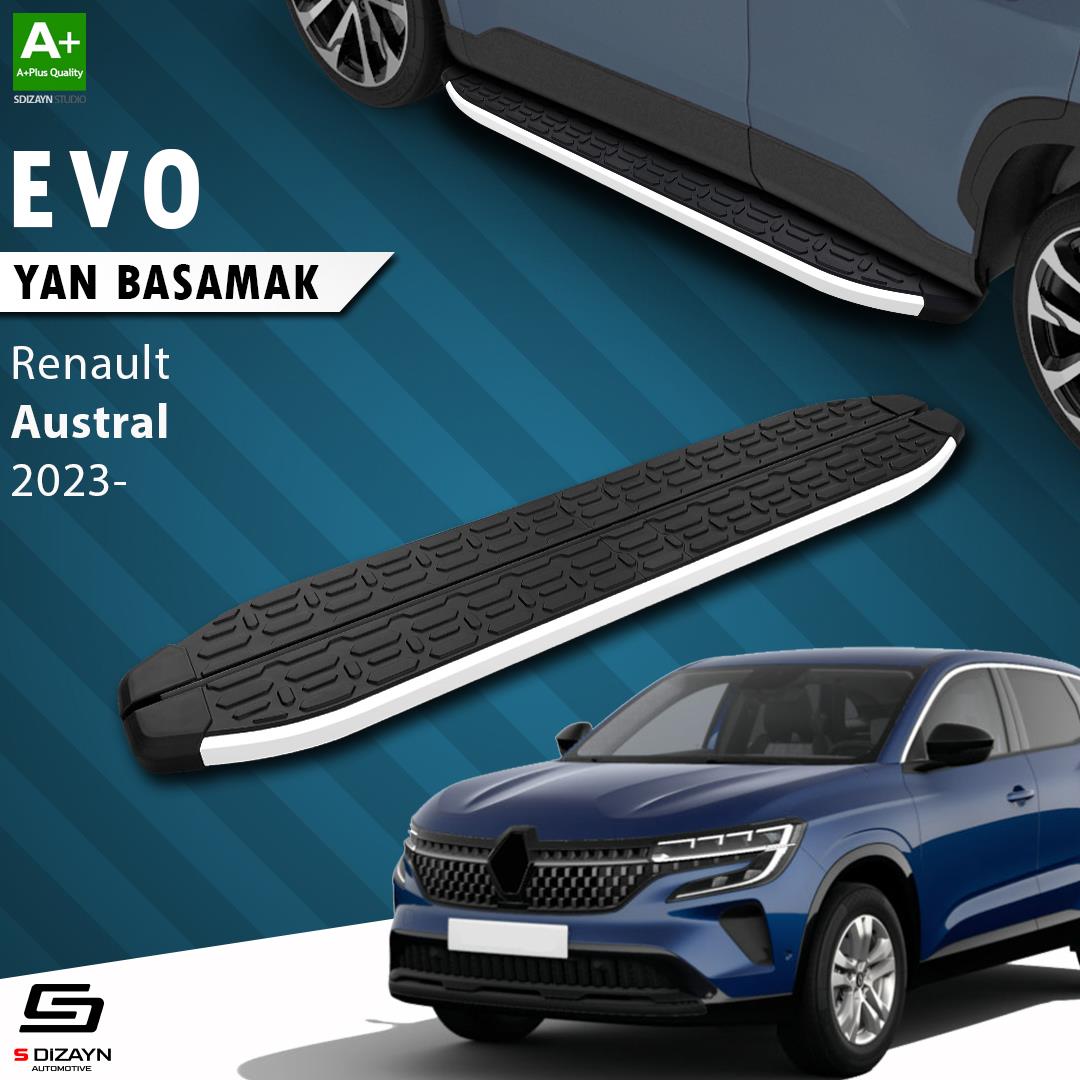 S-Dizayn Renault Austral Evo Aluminyum Yan Basamak 183 Cm 2023 Üzeri A+ Kalite