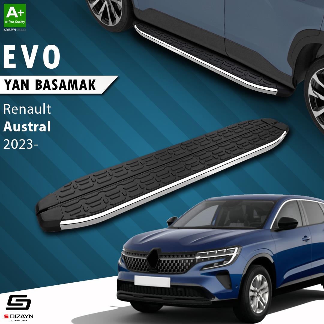 S-Dizayn Renault Austral Evo Krom Yan Basamak 183 Cm 2023 Üzeri A+ Kalite