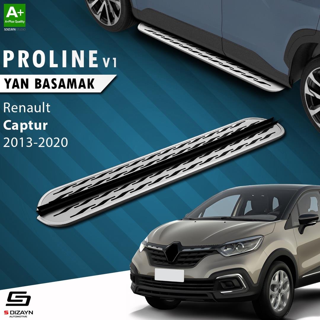 S-Dizayn Renault Captur OEM Still Pro V2 Aluminyum Yan Basamak 173 Cm 2013-2020 A+ Kalite