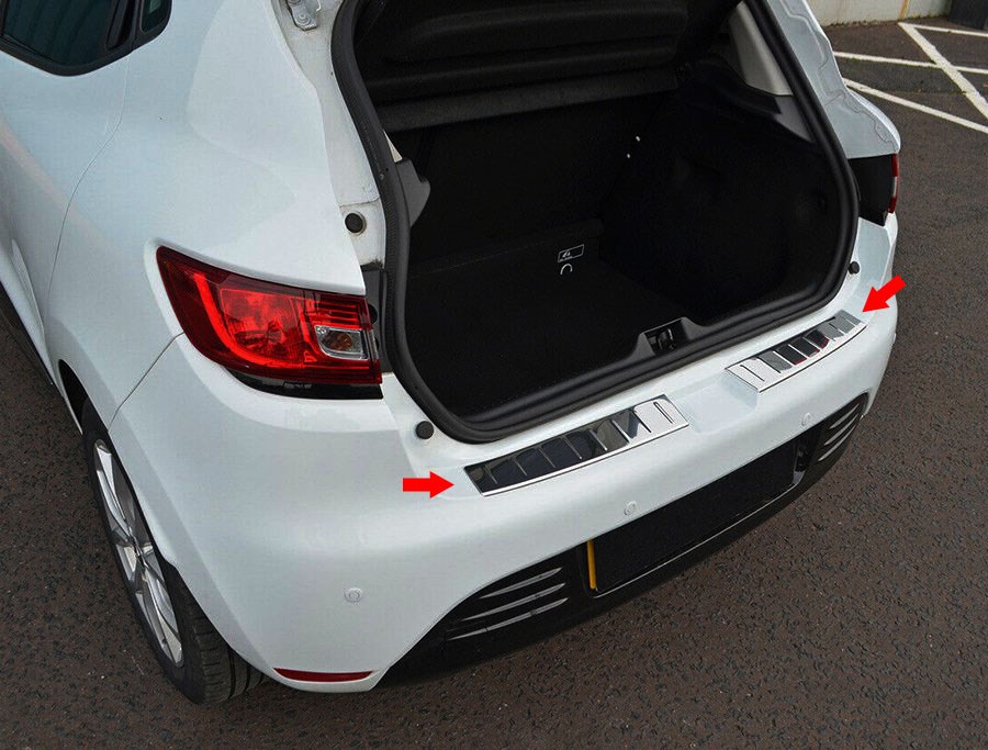S-Dizayn Renault Clio 4 HB Krom Arka Tampon Eşiği 2012-2019