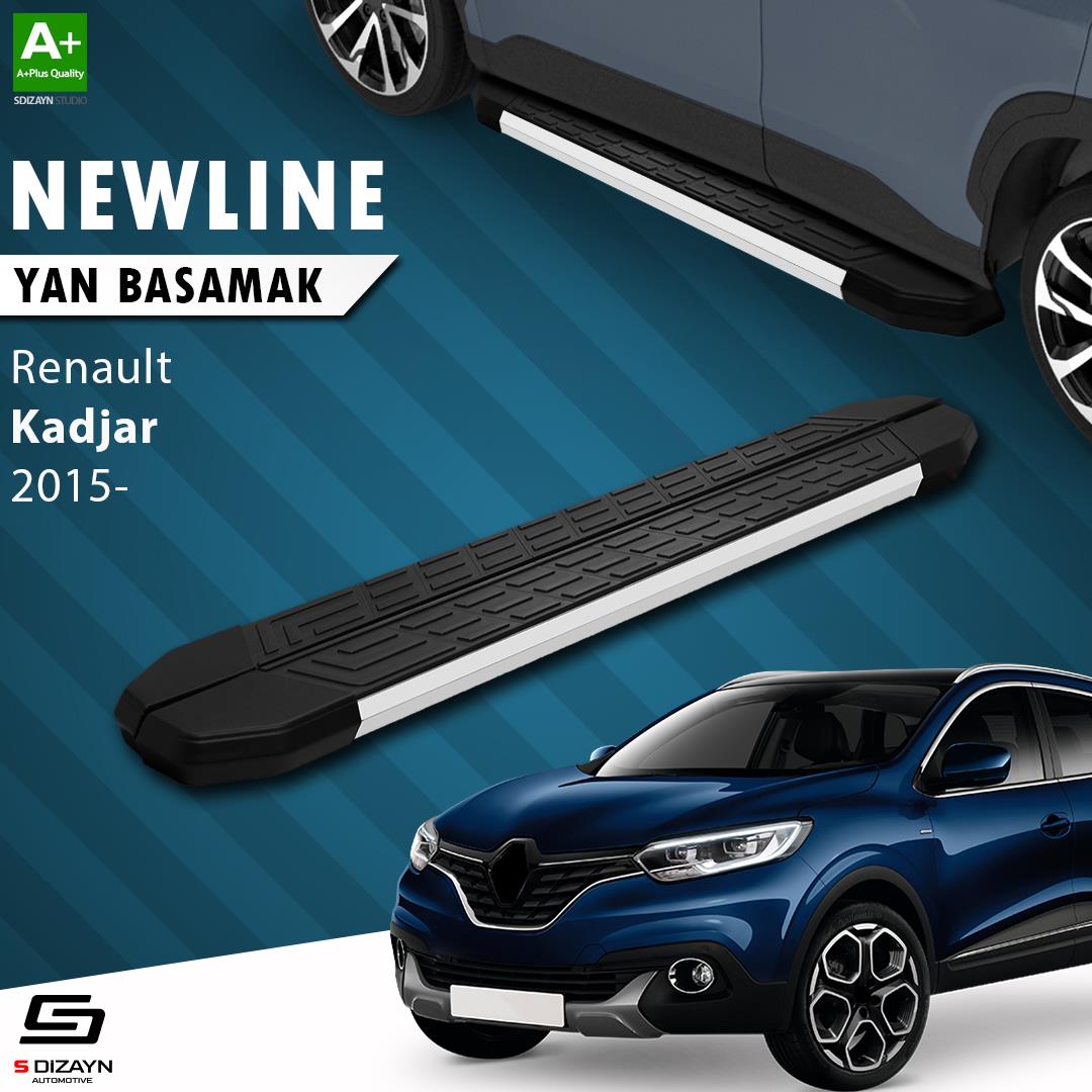 S-Dizayn Renault Kadjar NewLine Aluminyum Yan Basamak 173 Cm 2015-2022 A+ Kalite