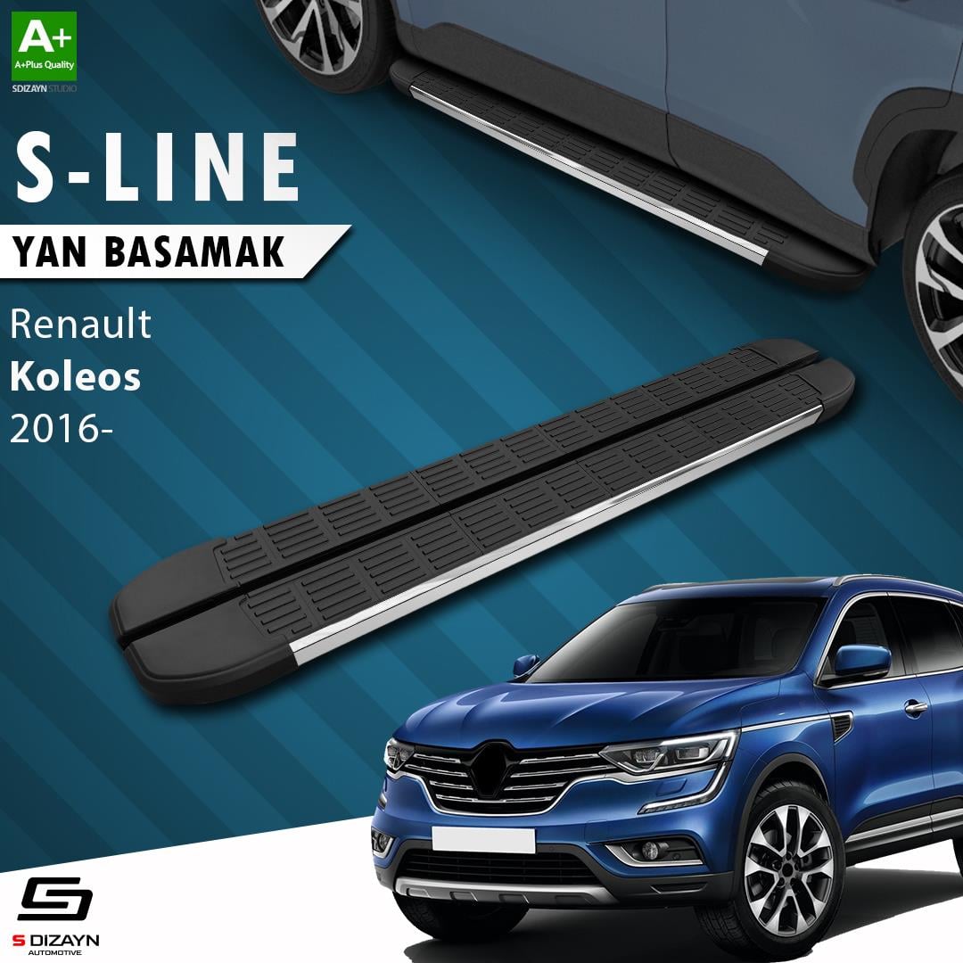 S-Dizayn Renault Koleos 2 S-Line Krom Yan Basamak 163 Cm 2016 Üzeri A+ Kalite