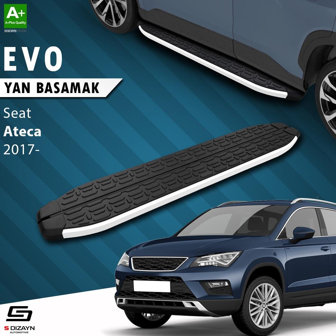S-Dizayn Seat Ateca Evo Aluminyum Yan Basamak 173 Cm 2017 Üzeri A+ Kalite