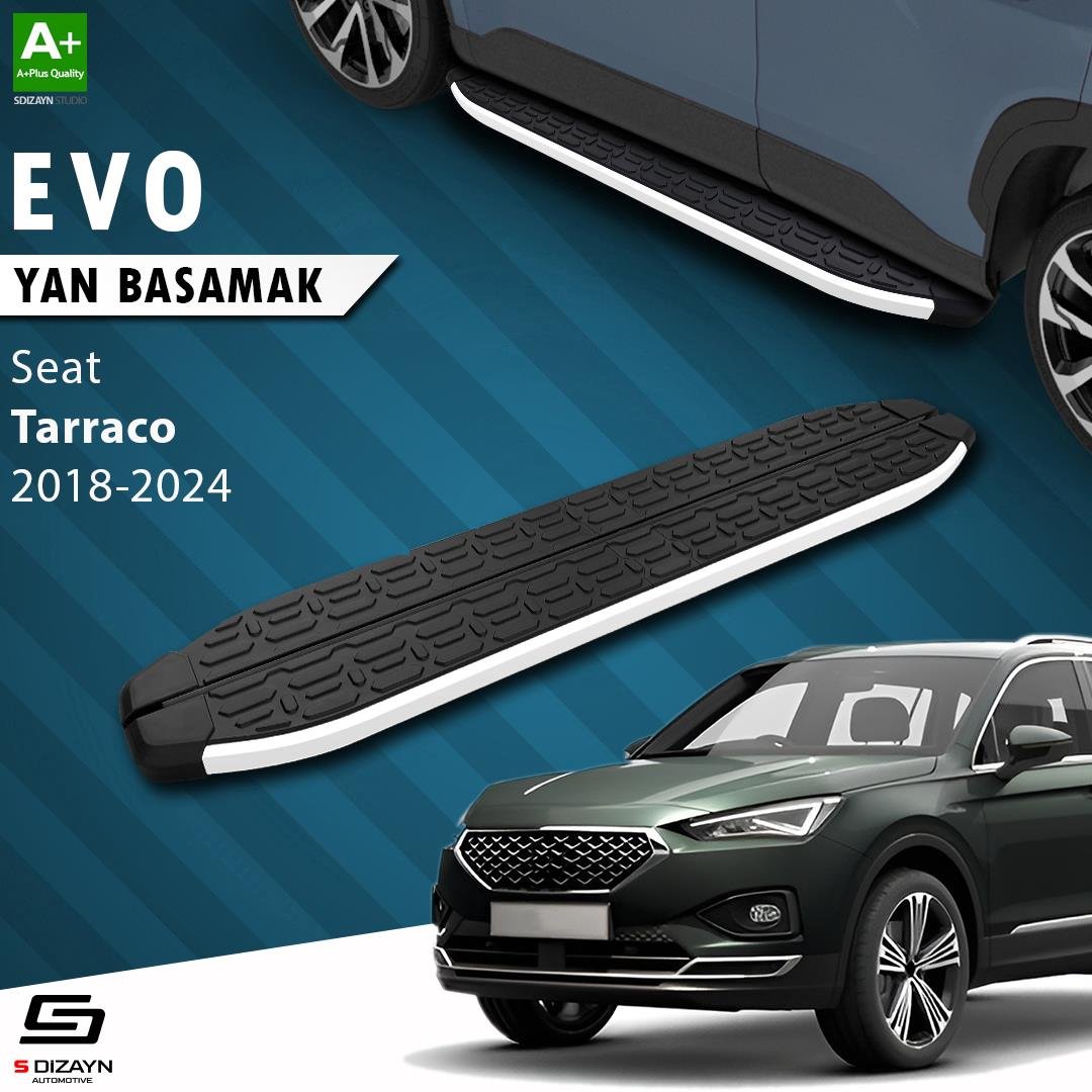S-Dizayn Seat Tarraco Evo Aluminyum Yan Basamak 193 Cm 2018-2024 A+ Kalite