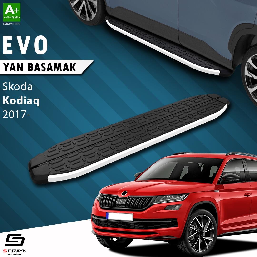 S-Dizayn Skoda Kodiaq Evo Aluminyum Yan Basamak 193 Cm 2017-2023 A+ Kalite