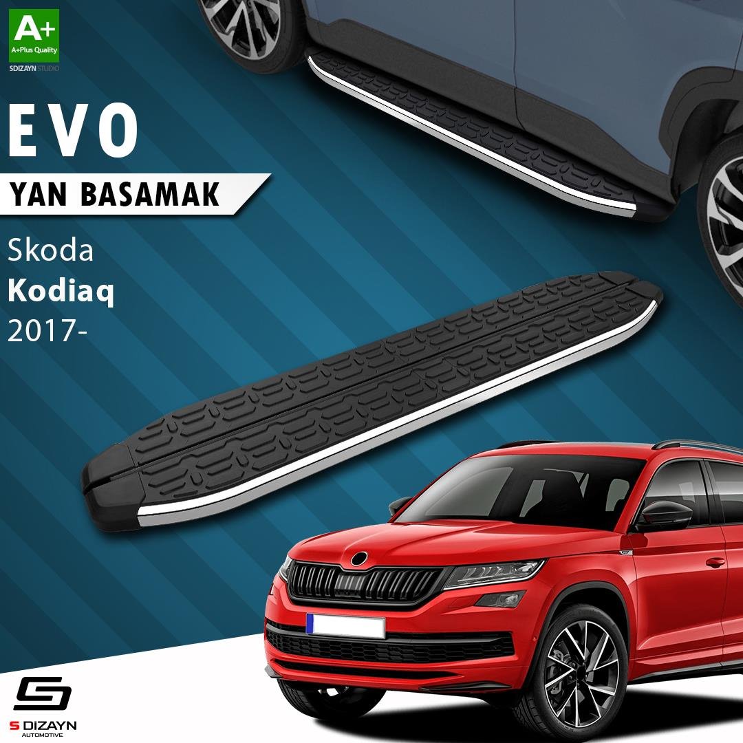 S-Dizayn Skoda Kodiaq Evo Krom Yan Basamak 193 Cm 2017-2023 A+ Kalite