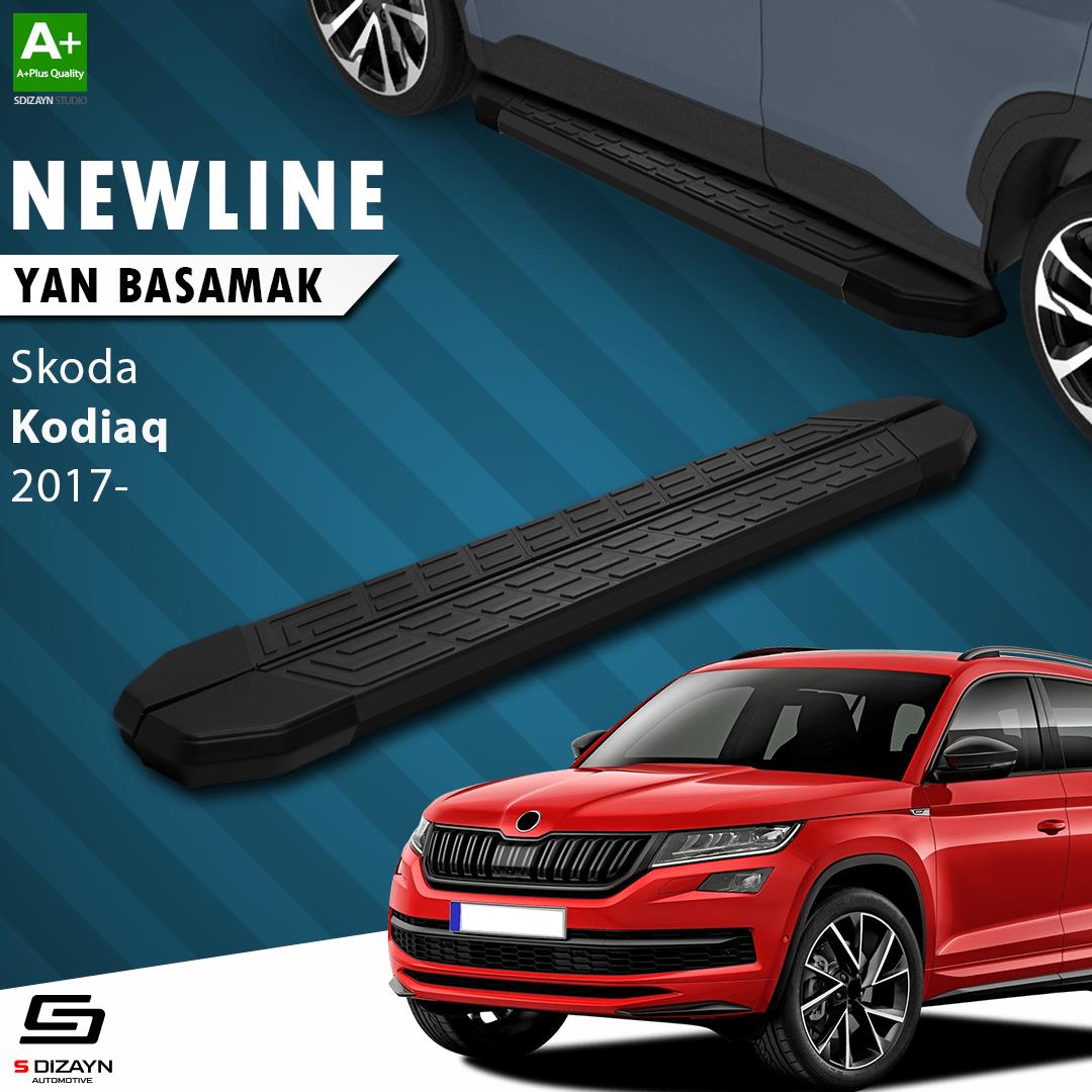 S-Dizayn Skoda Kodiaq NewLine Siyah Yan Basamak 193 Cm 2017-2023 A+ Kalite
