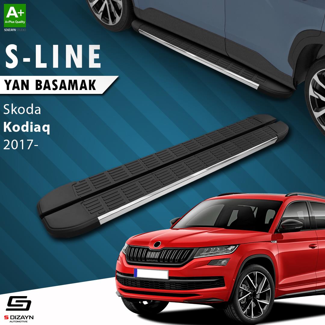 S-Dizayn Skoda Kodiaq S-Line Krom Yan Basamak 193 Cm 2017-2023 A+ Kalite