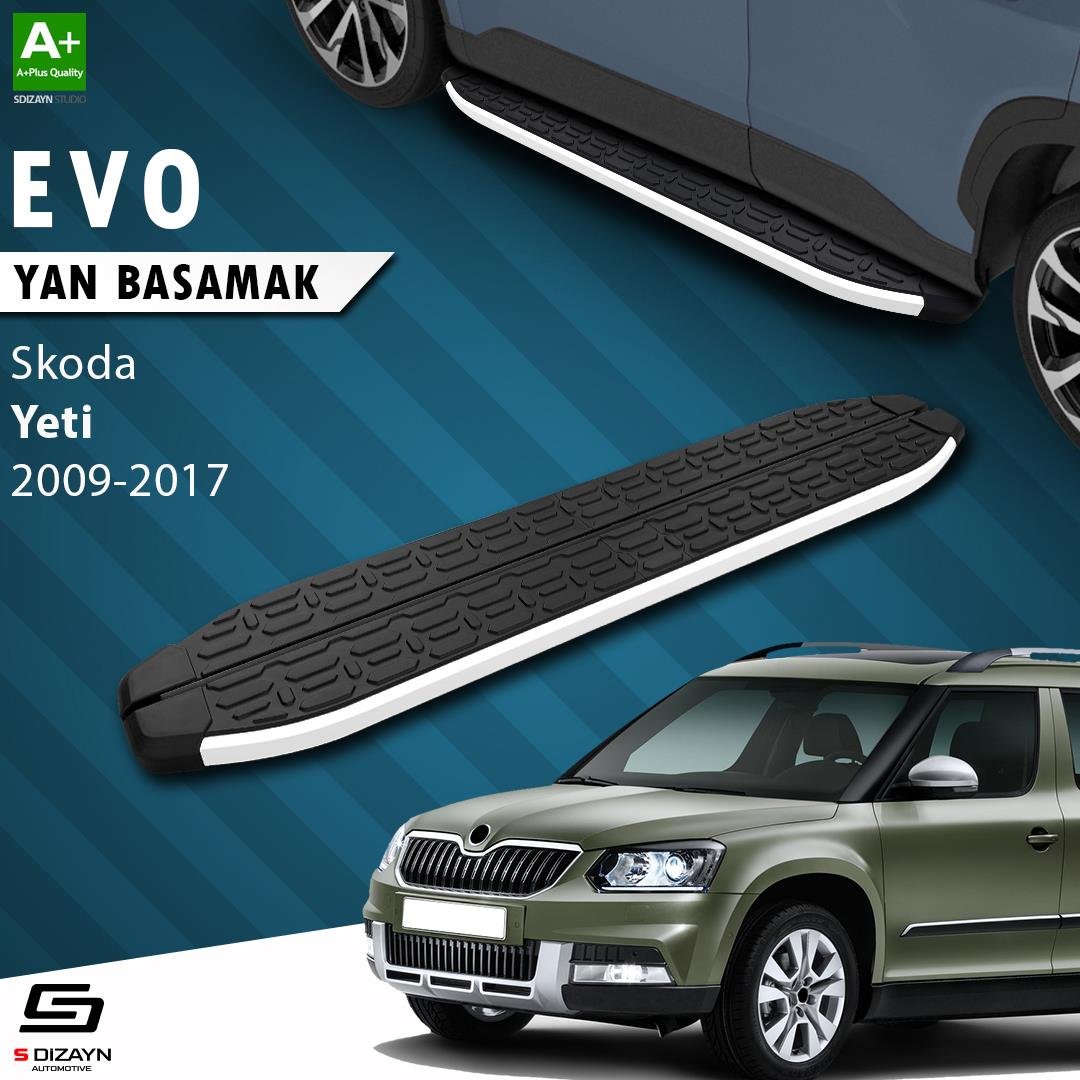 S-Dizayn Skoda Yeti Evo Aluminyum Yan Basamak 173 Cm 2009-2017 A+ Kalite