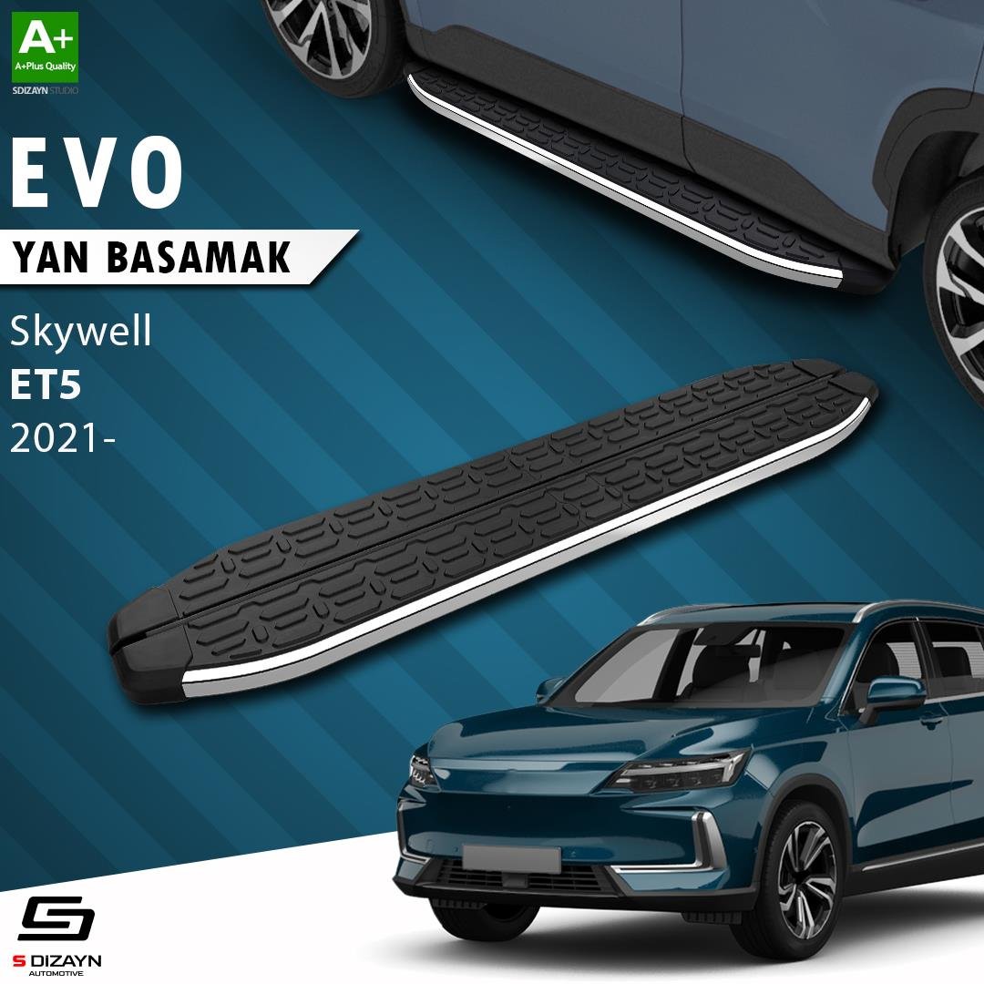 S-Dizayn Skywell ET5 Evo Krom Yan Basamak 193 Cm 2021 Üzeri A+ Kalite