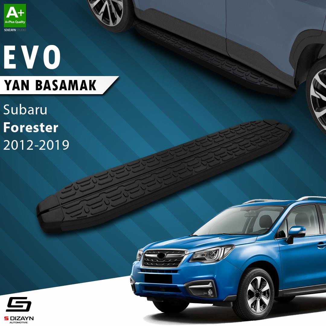 S-Dizayn Subaru Forester 4 Evo Siyah Yan Basamak 183 Cm 2012-2019 A+ Kalite