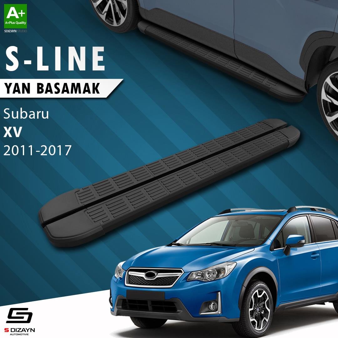 S-Dizayn Subaru XV S-Line Siyah Yan Basamak 173 Cm 2011-2017 A+ Kalite