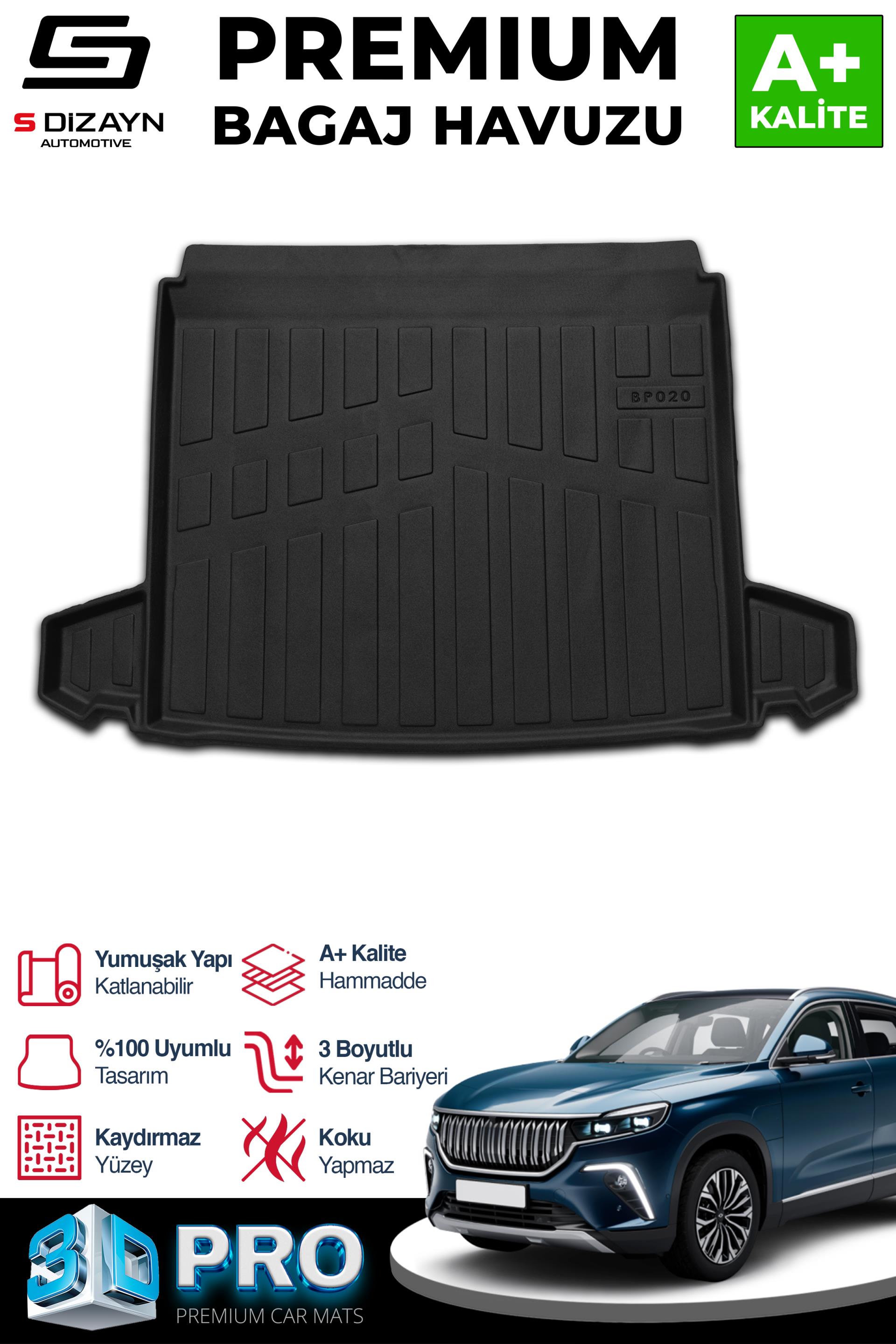 S-Dizayn Togg T10X 3D Pro Bagaj Havuzu 2023 Üzeri A+ Kalite