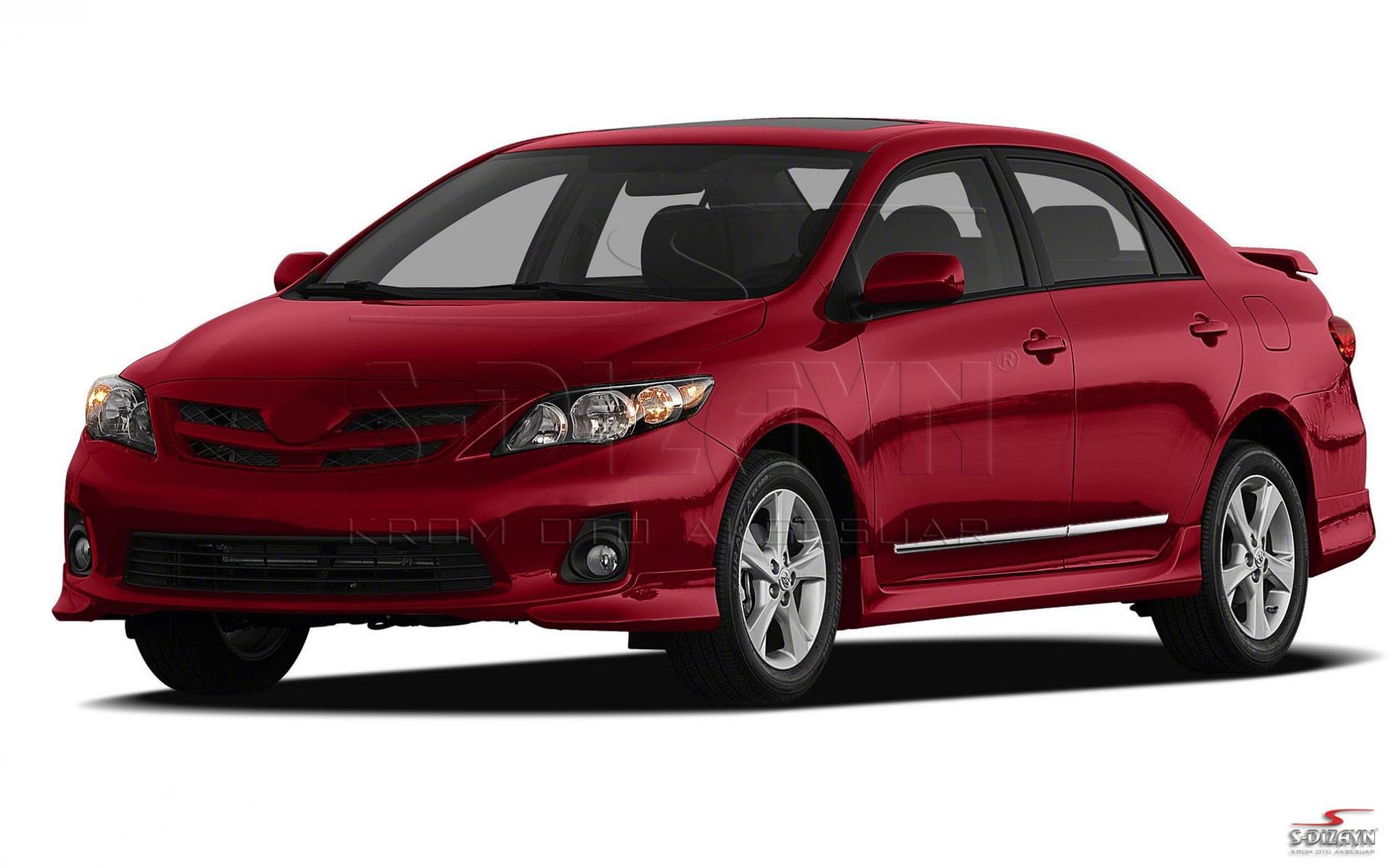 S-Dizayn Toyota Corolla Kapı Koruma Çıtası Krom 2007-2013