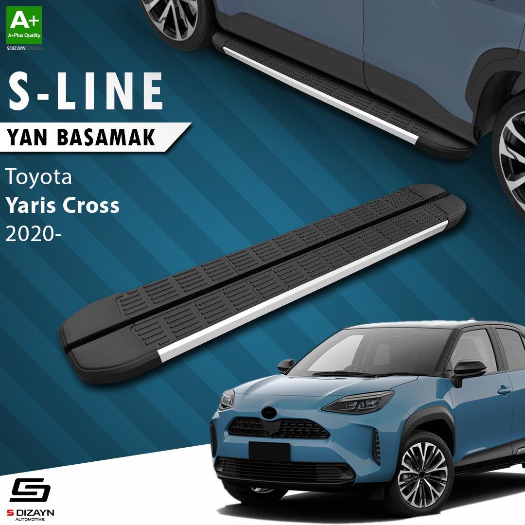 S-Dizayn Toyota Yaris Cross S-Line Aluminyum Yan Basamak 173 Cm 2020 Üzeri A+ Kalite