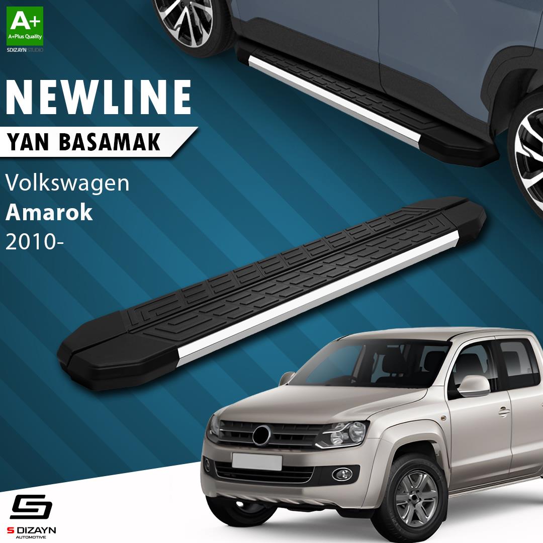 S-Dizayn VW Amarok NewLine Krom Yan Basamak 203 Cm 2010-2023 A+ Kalite