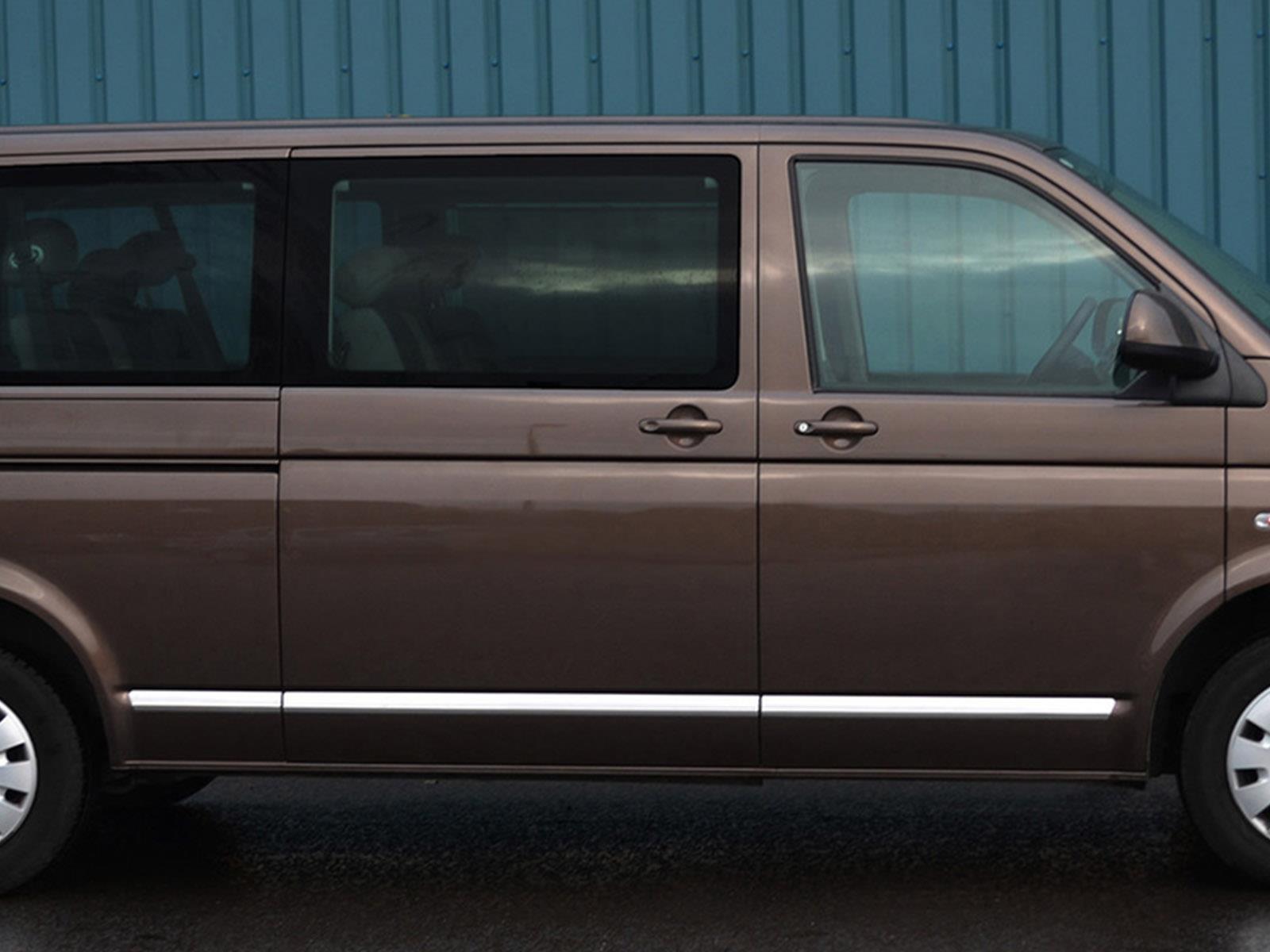 S-Dizayn VW T5 Transporter Krom Yan Kapı Çıtası 5 Prç. (K.Ş) 2010 Üzeri