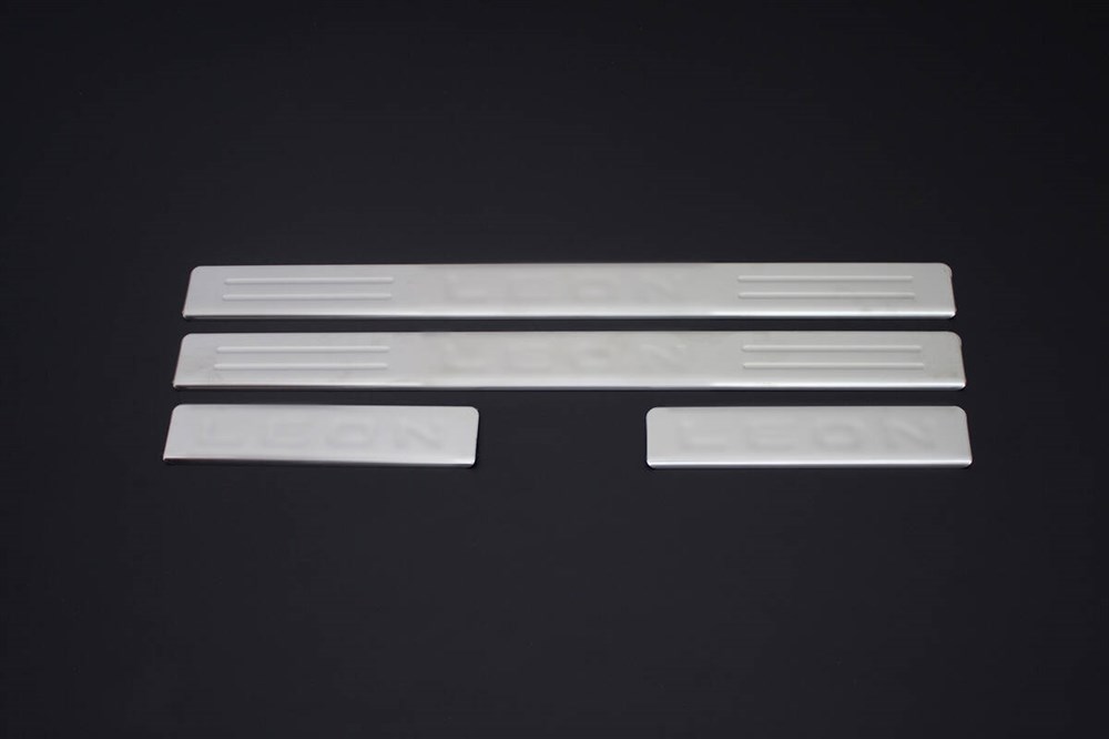 Seat Leon 5F Krom Kapı Eşiği 4 Parça 2012 ve Sonrası