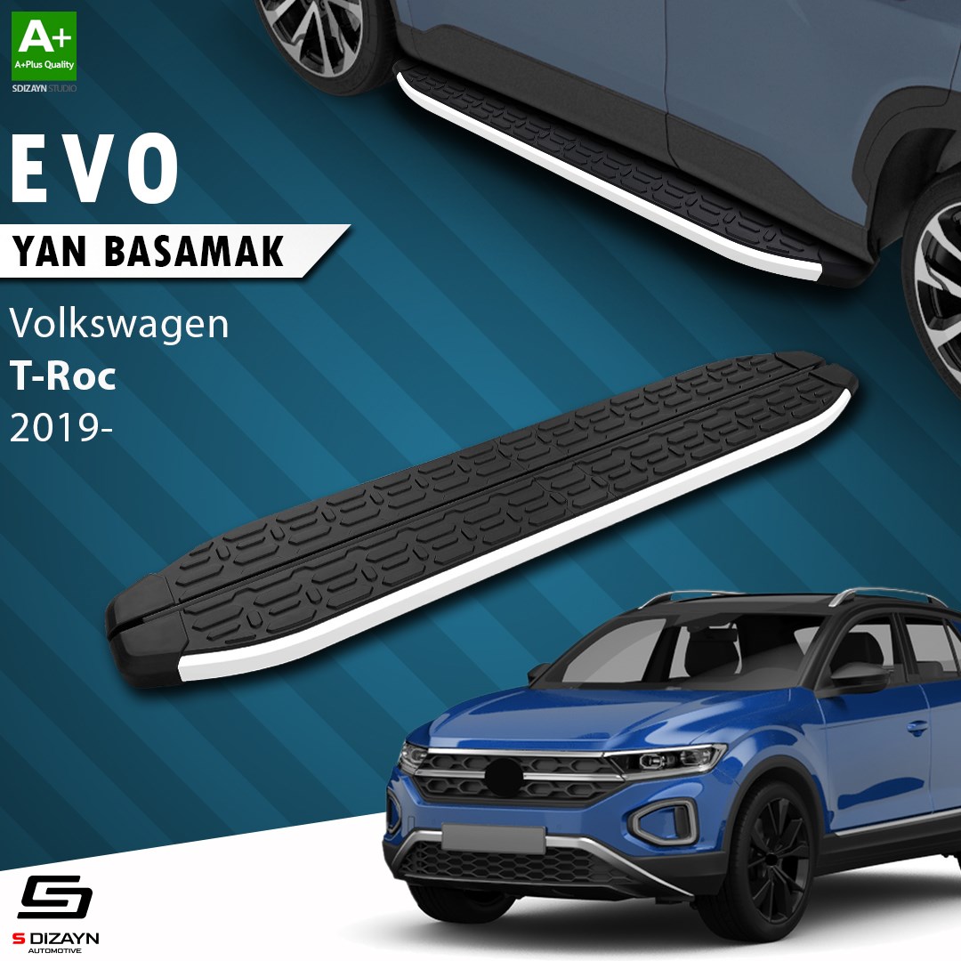 VW T-Roc Evo Aluminyum Yan Basamak 173 Cm 2019 Üzeri A+ Kalite