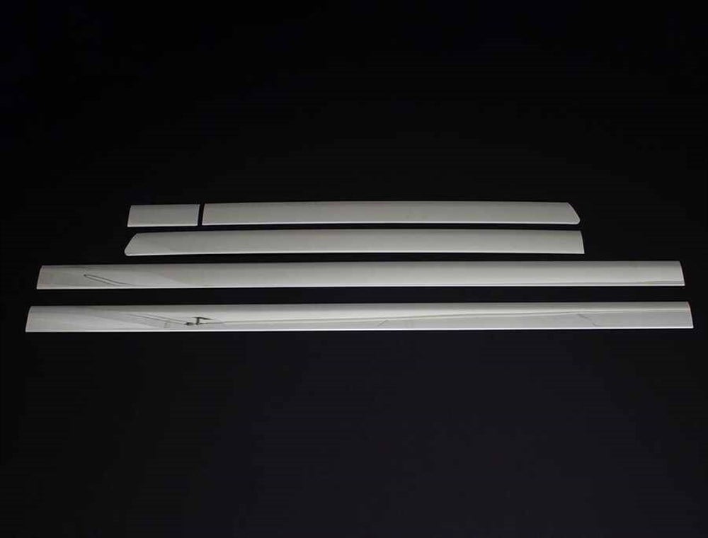 VW T5 Transporter Krom Yan Kapı Çıtası Çift Sürgü Kısa Şase 5 Parça 2003 ve Sonrası