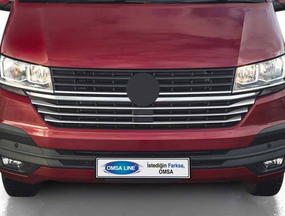 VW T6.1 Transporter Krom Ön Panjur Alt Çıtası 5 Parça 2020 ve Sonrası