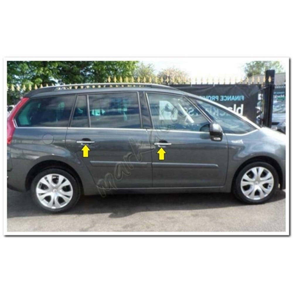 WOC Chrome Citroen C4 Picasso Krom Kapı Kolu 2013-2022 4 Kapı Paslanmaz Çelik