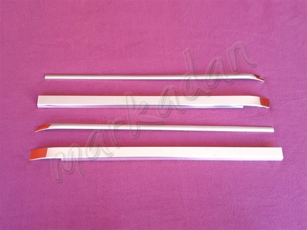 WOC Chrome Citroen Nemo Sürgülü Kapı Çıtası 2008 Sonrası 4 Parça Paslanmaz Çelik