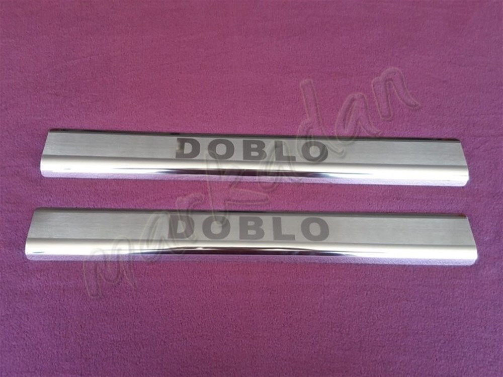 WOC Chrome Fiat Doblo Kapı Eşiği 2000-2012 2 Parça Paslanmaz Çelik