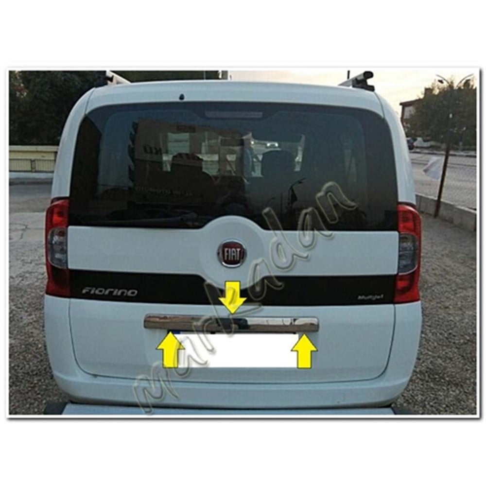 WOC Chrome Fiat Fiorino Krom Bagaj Çıtası 2008-2016 Tek Kapı Paslanmaz Çelik