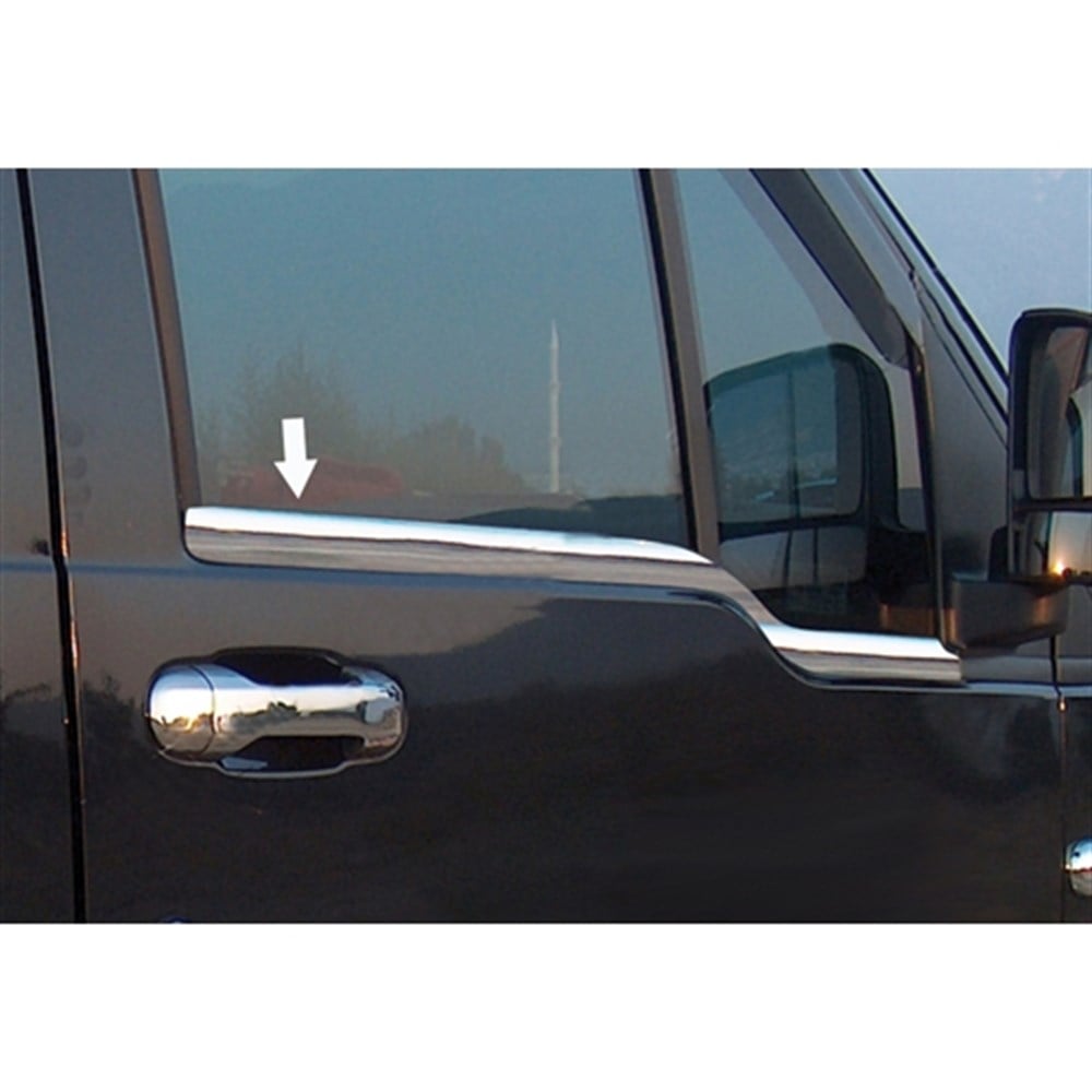 WOC Chrome Ford Connect Krom Cam Çıtası 2002-2014 2 Parça Paslanmaz Çelik