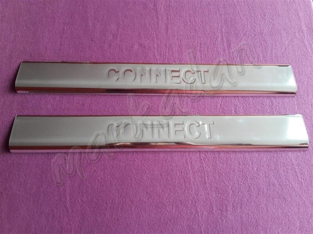 WOC Chrome Ford Connect Kapı Eşiği 2002-2014 2 Parça Paslanmaz Çelik