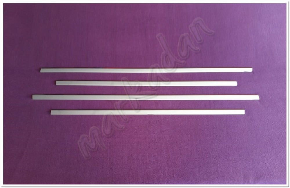 WOC Chrome Ford Focus HB Krom Cam Çıtası 2005-2011 4 Parça Paslanmaz Çelik