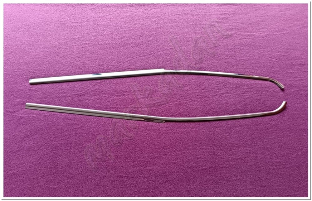 WOC Chrome Ford Tourneo Courier Krom Cam Çıtası 2014 Sonrası 2 Parça Paslanmaz Çelik