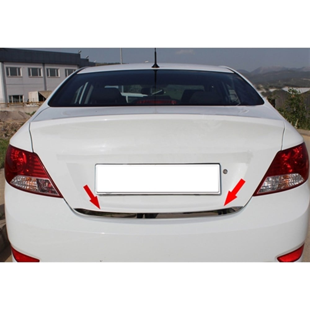 WOC Chrome Hyundai Accent Blue Krom Bagaj Alt Çıta 2011-2018 Paslanmaz Çelik
