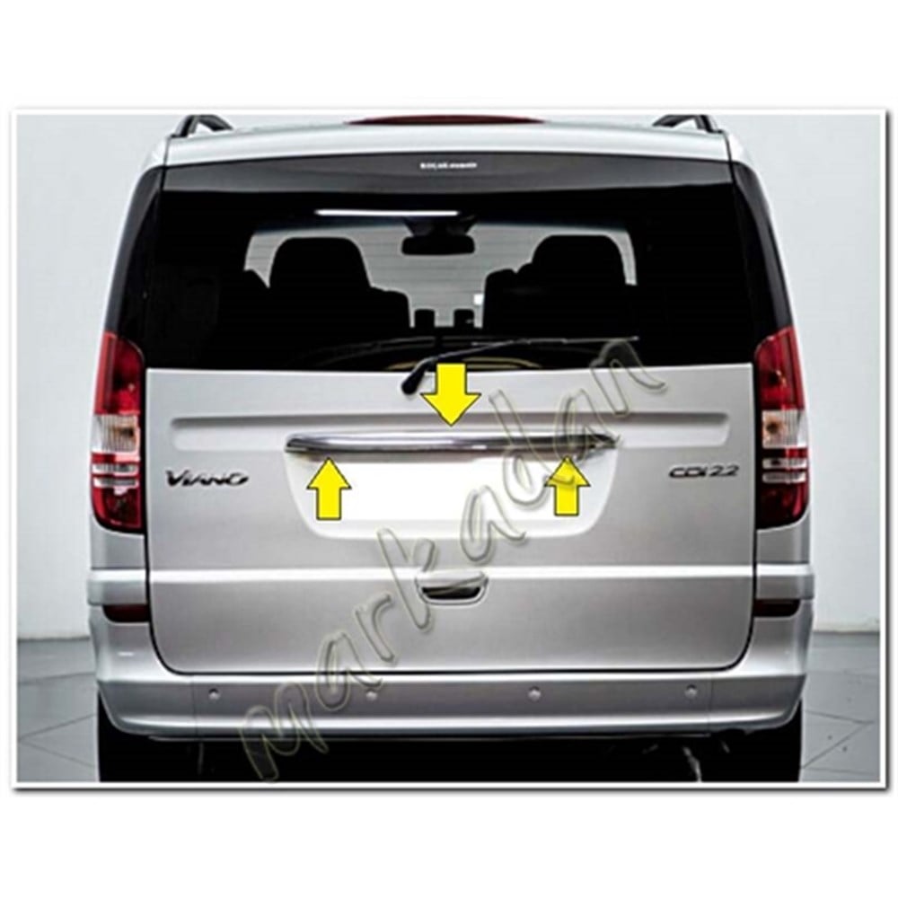 WOC Chrome Mercedes Viano Krom Bagaj Çıtası 2004-2014 Paslanmaz Çelik