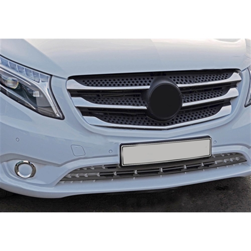 WOC Chrome Mercedes Vito Krom Ön Panjur 2014 Sonrası 5 Parça Paslanmaz Çelik